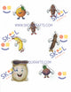 Six In A Sack Self-adhesive Printed Foam Shapes 42/pc (Discontinued)