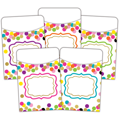 Confetti Library Pockets 35/pk