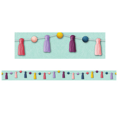 Pompom & Tassels Straight Border 3" x 35" 12/pk