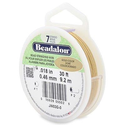 Wire - 7 Strand - Gold - .015 inch - 30 feet (closeout)