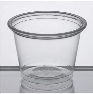 1 oz. Clear Plastic Souffle Cup / Portion Cup - 100/Pack