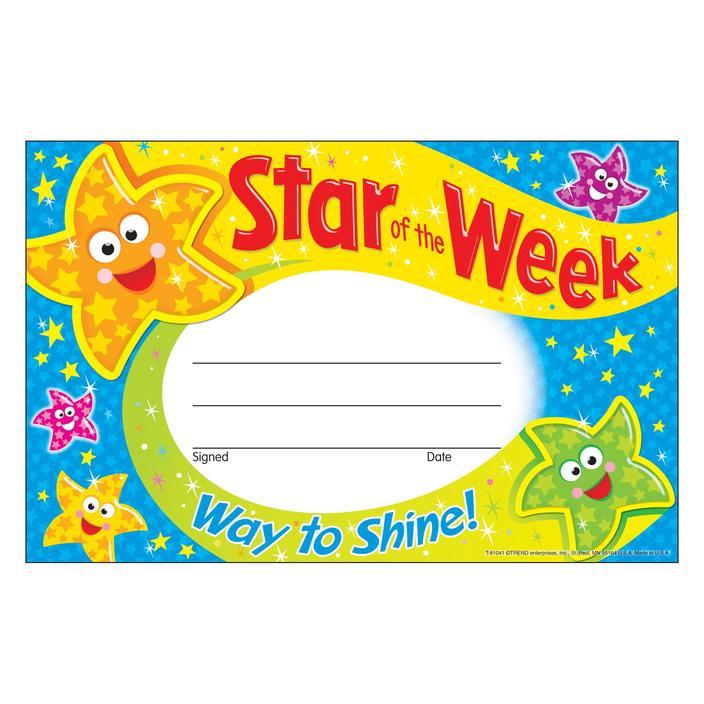 Star of the Week—Way to Shine! Recognition Awards (discontinued)