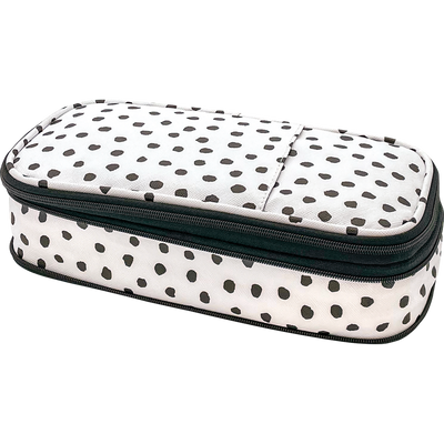 Black Polka Dots Pencil Case