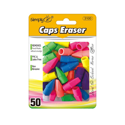 Assorted eraser top 50/pk
