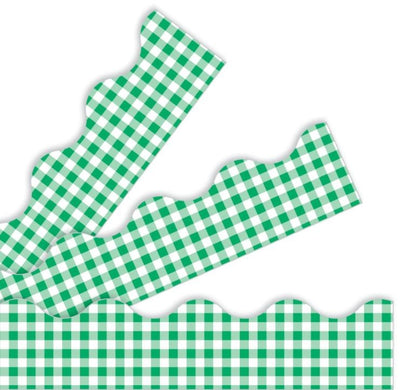 Green Gingham Trimmers 2 1/4in x 39ft 12/pk (Discontinued)