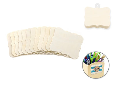 8cm Wood Shapes x12