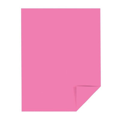 Color Cardstock 65lb 8 1/2 x 11 Pulsar Pink, 250 Sheets