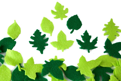 Leaf Felt Shapes 60/pk 1 1/2" x 2" (discontinued)