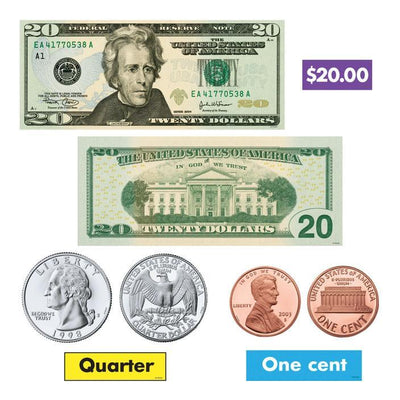U.S. Money Bulletin Board Set 17" 52/pk(discontinued)