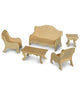 3D Puzzles Wood Furniture  9"L x 7.31"W x 0.25" H