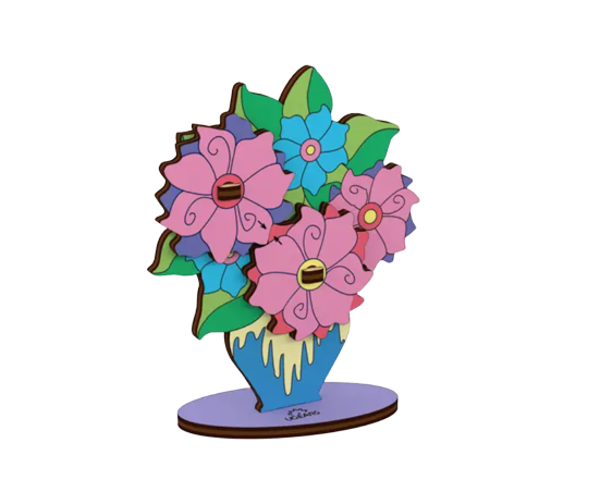 Bouquet DIY 3D Wooden Puzzle (Discontinued)