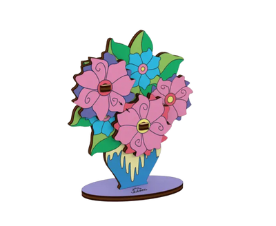 Bouquet DIY 3D Wooden Puzzle (Discontinued)