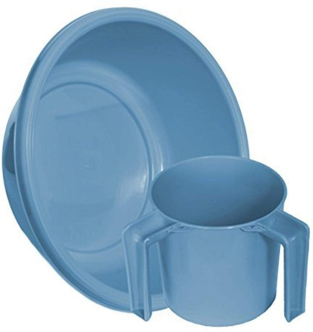 Blue Small Nagel Vaser Bowl And Wash Cup SET
