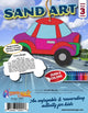 Car Tefilas Haderech Sand Art, 3 colors of sand, 4: Die cut Van Shape