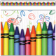 Crayons Straight Border 3" x 35" 12/pk