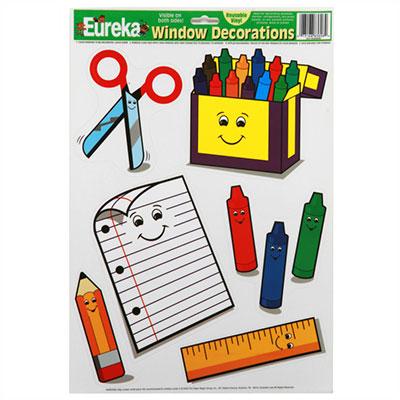 Back to School Window Clings 12" X 17" 1pk
