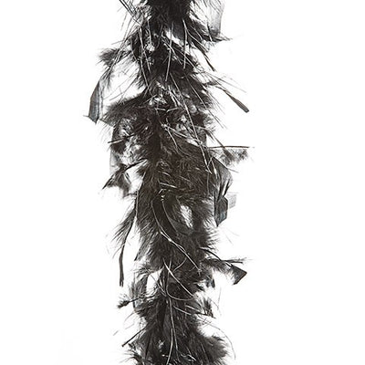 Black-And-Silver Chandelle Boa: 6 Feet (closeout)