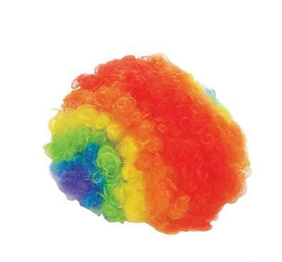 Multi Color Clown Wig 25"