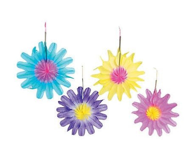 Flower Hanging Fans 12/pk