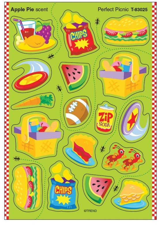 Perfect Picnic Apple Pie Scent Stickers 68/pk (4 Sheets)