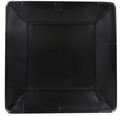 Square Paper Plate 9" 16/pk. (Black)