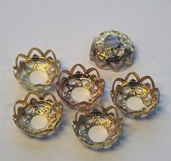 Gold Menorah Candle Base 45/pk (Close out)
