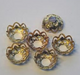 Gold Menorah Candle Base 45/pk (Close out)