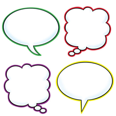 Speech Balloons Durable & Reusable Paper 6" 36/pk