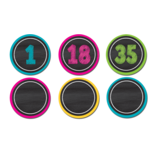 Chalkboard Brights Numbers Magnetic Accents 2 1/4" 42/pk