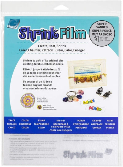 Shrink Film 8 1/2" x 11" 50/pack