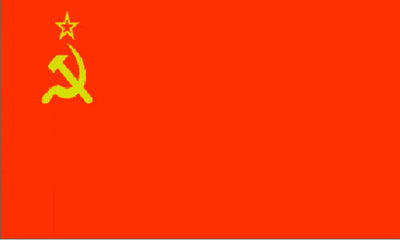 Russia Hammer & Sickle Flag 5' x 3'