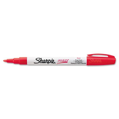 Uni Permanent Paint Marker Fine Tip (Red) Fine Tip