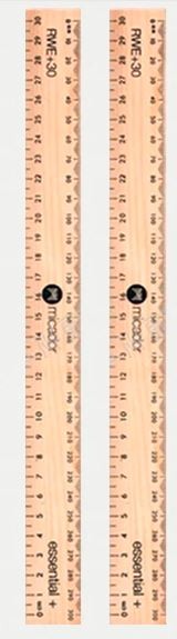 Wooden Rulers 2/pk