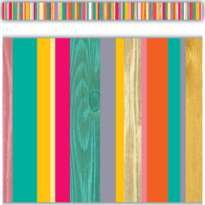 Tropical Punch Straight Border 35'' x 3'' 12/pk