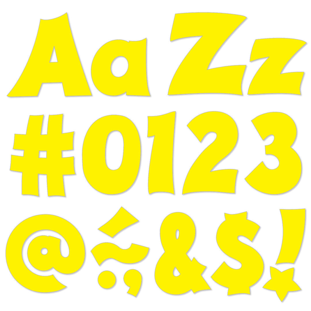 Yellow 4-Inch Friendly Uppercase/Lowercase Combo Pack (English) Ready Letters