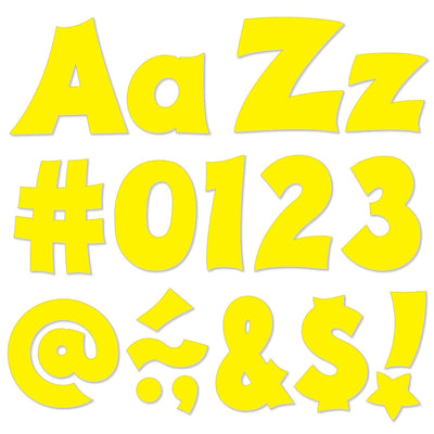 Yellow 4-Inch Friendly Uppercase/Lowercase Combo Pack (English) Ready Letters