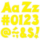 Yellow 4-Inch Friendly Uppercase/Lowercase Combo Pack (English) Ready Letters
