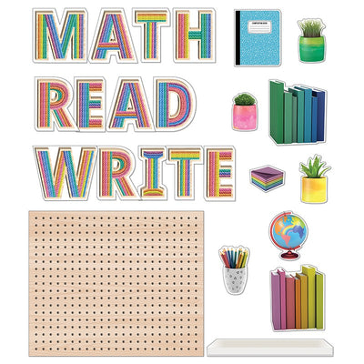 Subject Pegboard Bulletin Board Set