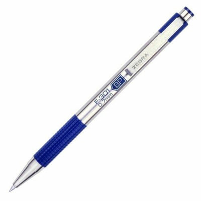 Zebra Retractable Pen Blue .7mm F-301