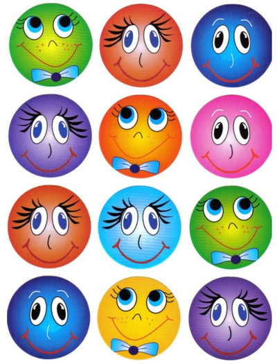 Smile Stickers 1.5" (10 Sheets)