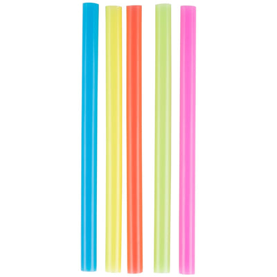 Neon Unwrapped smoothie Straw 8 1/2" 100/Box