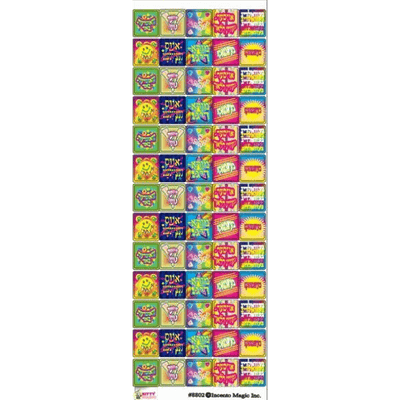 Yiddish Incentive Square Stickers (6 Sheets)