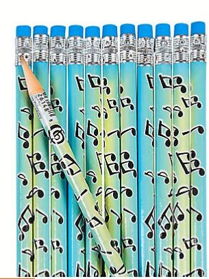 Musical notes pencil 24pcs