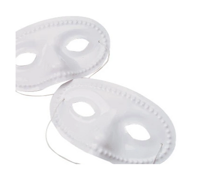 White Eye Masks 24/pk