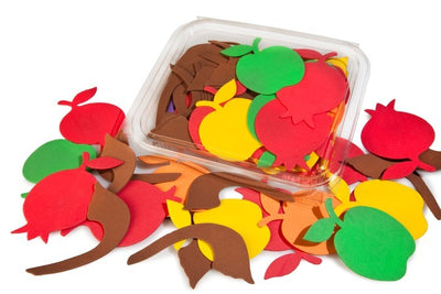 Rosh Hashanah Foam Cutouts Jumbo Pack. total 80/pk (Discontinued)