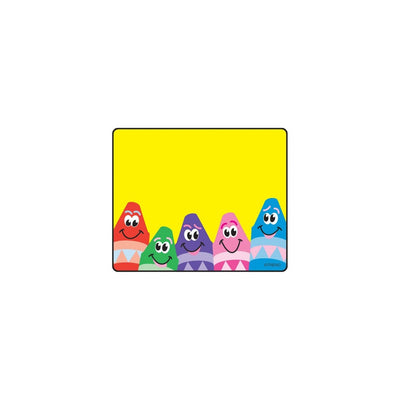 Colorful Crayons Self-adhesive 2 1/2" x 3" 36/pk