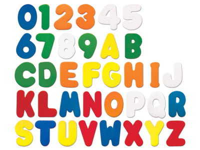 2.25" x 1/4" Fun Foam A To Z's & 1-2-3'S 36Pk