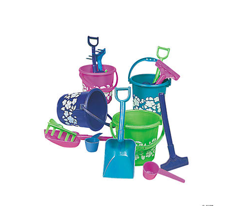 Mini Hibiscus Beach Playsets 12/pk