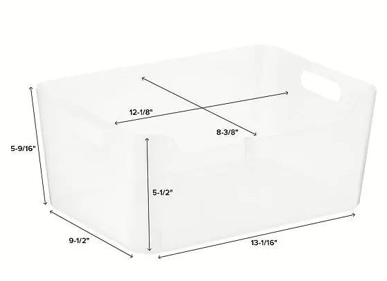 Plastic Containers 13" x 9.5" x 5"