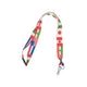 Flag of All Nations Breakaway Lanyards 18" with a 1" metal clip - 12Pc.
